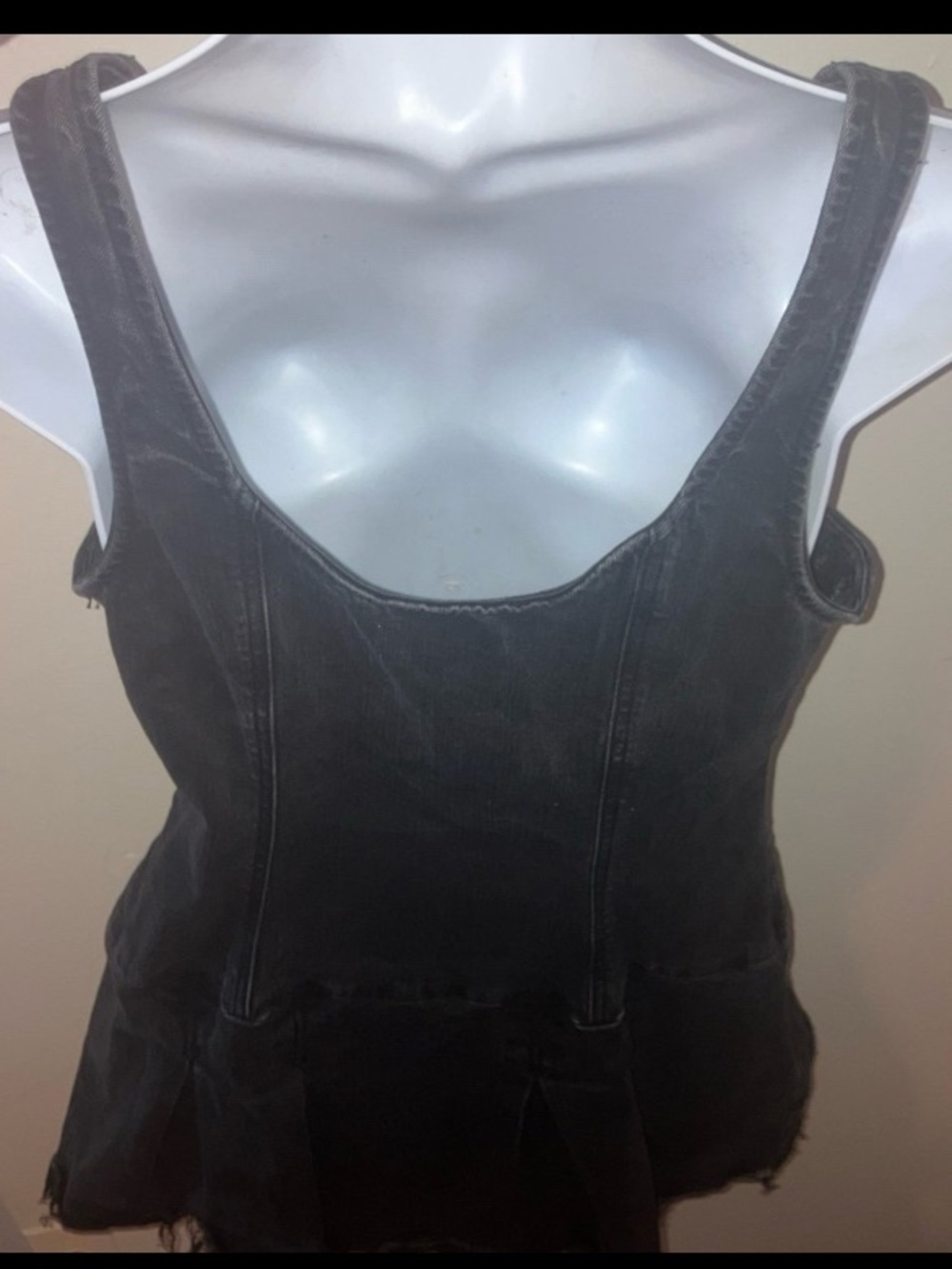 Black Denim Corset Dress - Picture 6 of 8